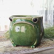 Посуда handmade. Livemaster - original item Mugs and cups: Mug frog, toad. Handmade.