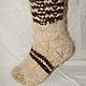 Downy winter socks 'Sheriff' made of dog hair . Socks. Livedogsnitka (MasterPr). My Livemaster. Фото №6