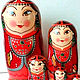 Bashkir Red Matryoshka Doll 7-seater Acrylic Wood. Dolls1. matryoshka (azaart). My Livemaster. Фото №4