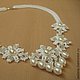 Necklace 'Snow diamonds', Jewelry Sets, St. Petersburg,  Фото №1