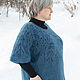 Knitted tunic with openwork yoke/ Vest plus size. Tunics. Knitwear shop Fairy Tale by Irina. My Livemaster. Фото №4