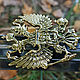 Cast brass book cover Coat of Arms of the Russian Federation, Hunters at rest, Hunting. Accessories4. The Gift Oasis. My Livemaster. Фото №13