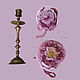 Order Knitted brooch 'Magic Pink' Boho Brooch. asmik (asmik). Livemaster. . Brooches Фото №3