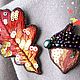 Сет из двух брошей " Осенний сет ". Брошь-булавка. Ira Fadina-Accessories for the soul. Интернет-магазин Ярмарка Мастеров.  Фото №2