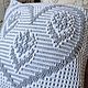 Подушка для дачи декоративная 40х40 см Сердце в подарок. Подушки. SweaterLand (Вяжу для Вас (Ирина). Ярмарка Мастеров.  Фото №6