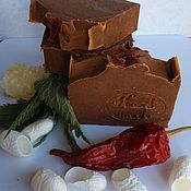 Косметика ручной работы handmade. Livemaster - original item Natural shampoo from scratch Nettle Chili Honey. Handmade.