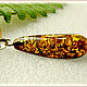pendant 'gold mine, ' amber silver plated. Pendants. Frollena II. Natural Baltic amber. My Livemaster. Фото №5