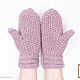 Knitted mittens made of merino/cashmere/alpaca, Mittens, Balahna,  Фото №1