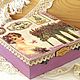 Шкатулка в стиле прованс 9 отделений чайная шкатулка. Шкатулки. Светлана, Мастерская Villa-Oliva. Ярмарка Мастеров.  Фото №6