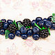 Bracelet with blueberries and blackberries. Bead bracelet. Romanycheva Natalia. My Livemaster. Фото №5