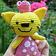Вязаные куклы Кошечки из мультфильма. Большая кошка. Мягкие игрушки. Вязаные игрушки и изделия из дерева. Ярмарка Мастеров.  Фото №8