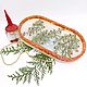 Mini Resin Tray with decoration Christmas Tree with Golden Balls, Trays, Salsk,  Фото №1