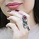 Octopus ring with garnet made of 925 HB0080 silver. Rings. Sunny Silver. Online shopping on My Livemaster.  Фото №2