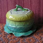 Bordallo pinheiro посуда. супница в виде капусты. посуда в виде капусты. португальская керамика bordallo. масленка виноград кузнецовский фарфор.