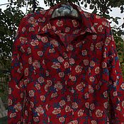 Винтаж handmade. Livemaster - original item Vintage shirts: Women`s blouse, cotton. shirt .. Handmade.