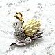 Swan pendant, Nolan Miller, USA, birds, bird, pendant, pendant. Vintage pendants. Rarities. Online shopping on My Livemaster.  Фото №2