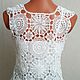 T-shirt summer openwork,crocheted from cotton. Tanks. Valerie (crocheting ). Online shopping on My Livemaster.  Фото №2