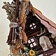 Домик лесной интерьерный миниатюра 8 см. Домики. Volkova-master. Ярмарка Мастеров.  Фото №6