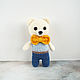 Knitted Teddy bear keychain, Stuffed Toys, Omsk,  Фото №1