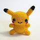 Пикачу (Pikachu), покемон электрического типа, Амигуруми куклы и игрушки, Санкт-Петербург,  Фото №1