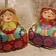 Matryoshka dolls: textile, hand-painted, Christmas tree toys. Dolls1. arkensoie Silkyway. My Livemaster. Фото №4