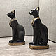 Egyptian Cat Figurine. Gypsum. Handmade. Figurines. Workshop 'Serebryanyj Znak'. Online shopping on My Livemaster.  Фото №2
