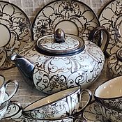 Винтаж: Редкие чайные трио в стиле Ар-деко, Schonwald