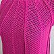 Order Fuchsia Summer dress. Knitted with love. Livemaster. . Dresses Фото №3