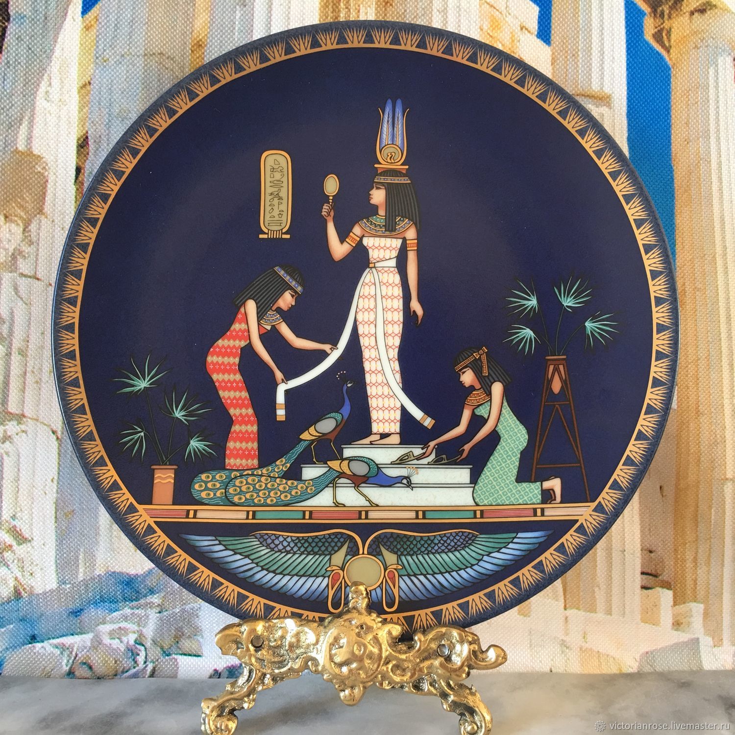 Винтаж: Царица Египта Клеопатра Декоративная тарелка, Предметы интерьера винтажные, Лондон,  Фото №1