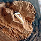 Rune Of Algiz. A small pendant made of a sperm whale tooth. Charm on the bracelet. , Charm Pendant, Yalta,  Фото №1