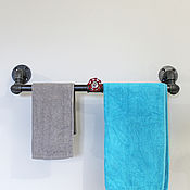 Для дома и интерьера handmade. Livemaster - original item Wall-mounted towel rack in loft style. Handmade.