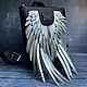 Mochila de cuero para Laptop 'alas de ángel', Backpacks, Moscow,  Фото №1