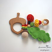 Работы для детей, handmade. Livemaster - original item Beech rodent acorn with pendants. Handmade.