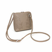 Сумки и аксессуары handmade. Livemaster - original item Crossbody bag: Leather handbag women beige Wilma Mod. C83-151. Handmade.