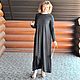 Maxi dress knit with asymmetric hem. The color of wet asphalt. Dresses. Olga Lado. My Livemaster. Фото №6