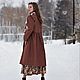 Платье-пальто "Хризантема". Платья. Елена. Бохо одежда 'Дело вкуса' (elena-delovkusa). Ярмарка Мастеров.  Фото №6