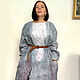 Felted Dress Silver Rain- 2 large size. Dresses. silk wool. My Livemaster. Фото №6