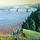 Oil painting 'Slope on the river Oka', 90-70 cm, Pictures, Nizhny Novgorod,  Фото №1
