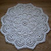 Для дома и интерьера handmade. Livemaster - original item Round rug crocheted from the cord Pineapple baby. Handmade.