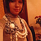 "Уютные пионы" декоративный шарф, Шарфы, Москва,  Фото №1