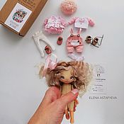 Выкройка текстильной куклы размером 12 см с одеждой +  мастер-класс