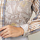 Author's shirt in men's Patchwork beige style. Shirts. NATALINI. My Livemaster. Фото №6
