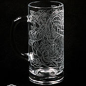 Посуда handmade. Livemaster - original item carp. Beer mug. Handmade.