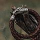 Dragon Bracelet | Nickel Silver | Braided Leather. Braided bracelet. totemicashop. My Livemaster. Фото №5