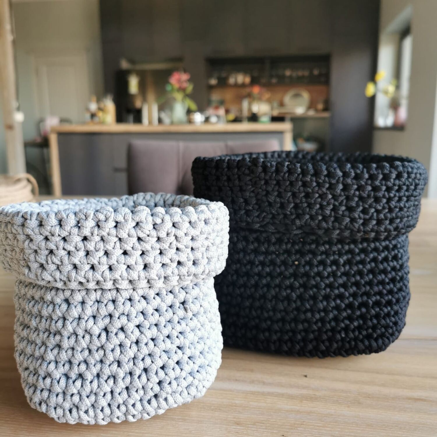 Корзинки из полиэфирного шнура в интернет-магазине на Ярмарке Мастеров ...