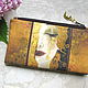 Cosmetic Bag, Klimt bag, phone bag, bridesmaid clutch, Golden Tears, Beauticians, Kaliningrad,  Фото №1