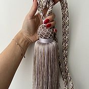 Для дома и интерьера handmade. Livemaster - original item Lilac brush for curtains. Handmade.