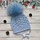 Knitted mohair hats. Caps. Oksana Demina. Online shopping on My Livemaster.  Фото №2