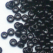 Материалы для творчества handmade. Livemaster - original item Czech beads 10/0 Black 10 g Preciosa. Handmade.
