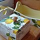 Кухонный набор лимончики 3 предмета массив дерева. Кухонные наборы. Светлана, Мастерская Villa-Oliva. Ярмарка Мастеров.  Фото №4